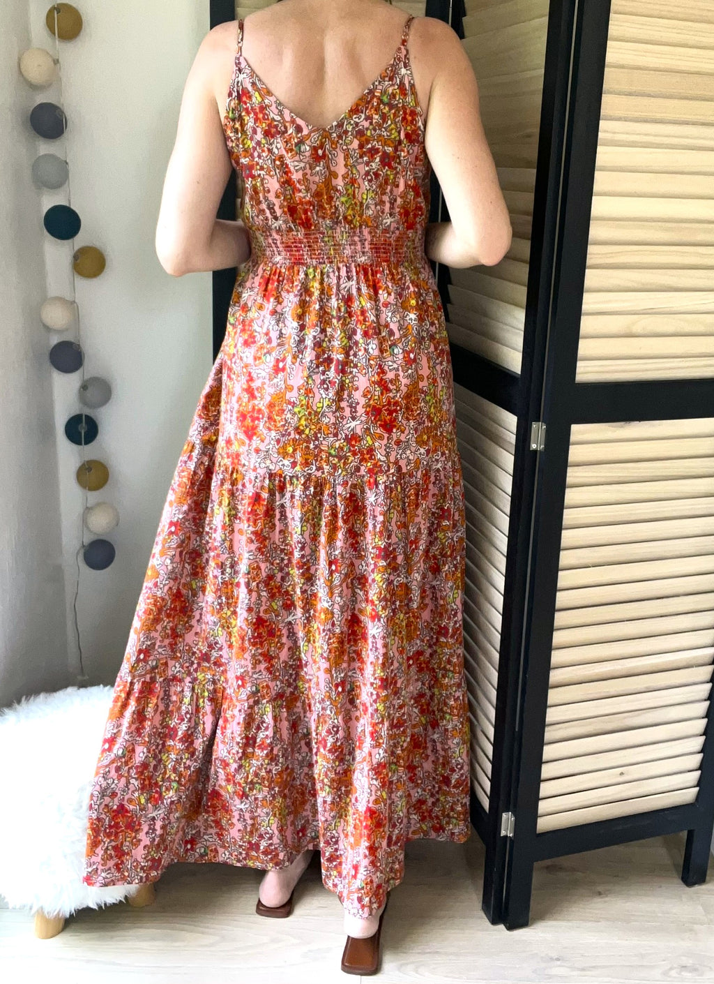 Robe longue fleurie - taille S - AN'GE - Seconde main