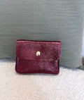 Petit porte-monnaie en cuir irisé – 3 coloris - Neuf