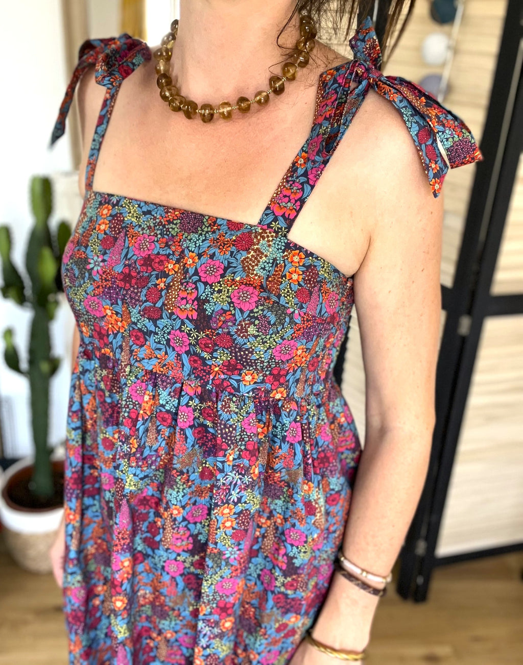 Robe courte fleurie Garance - Neuve