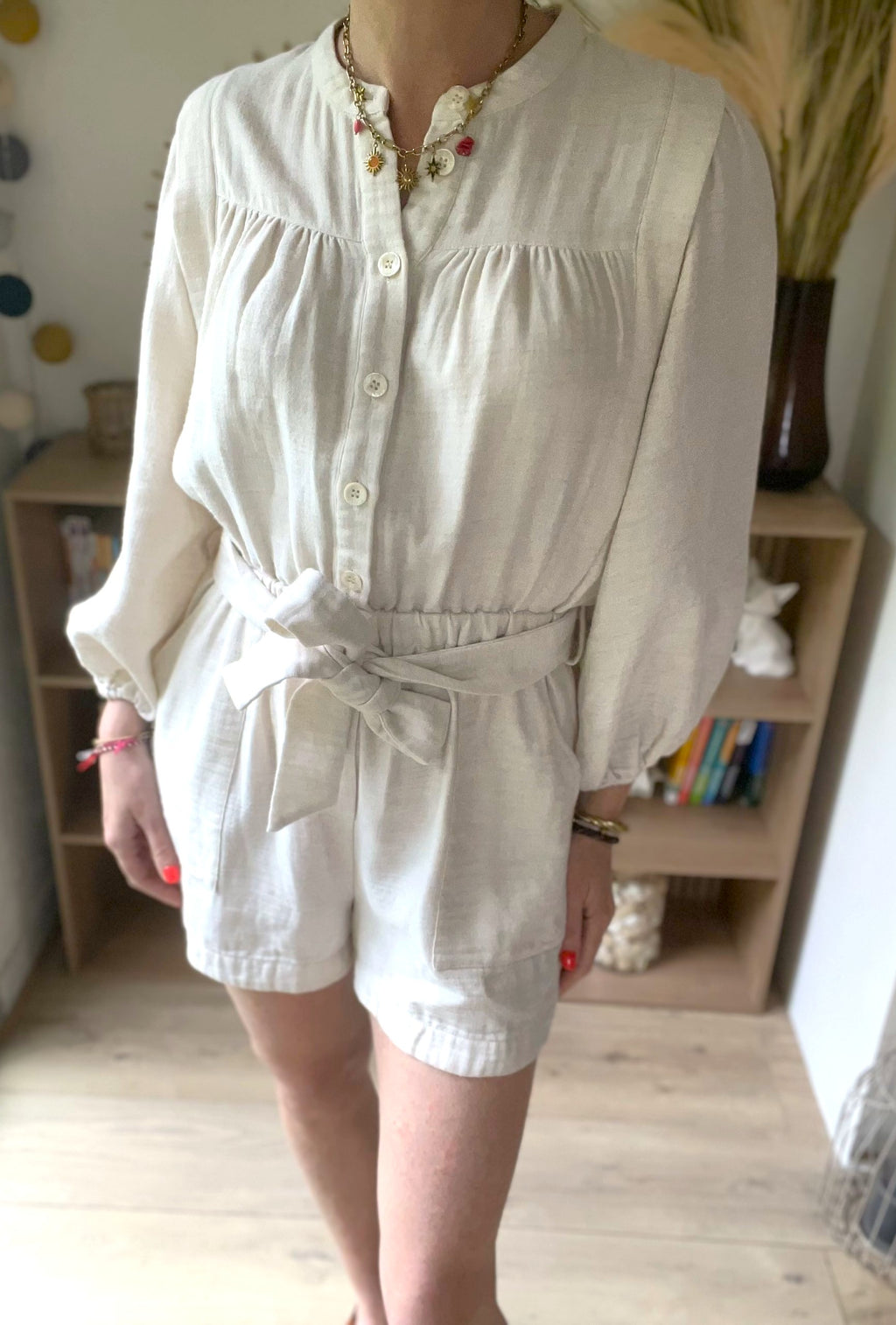 Combishort en coton écru - taille M - FRNCH - Seconde main