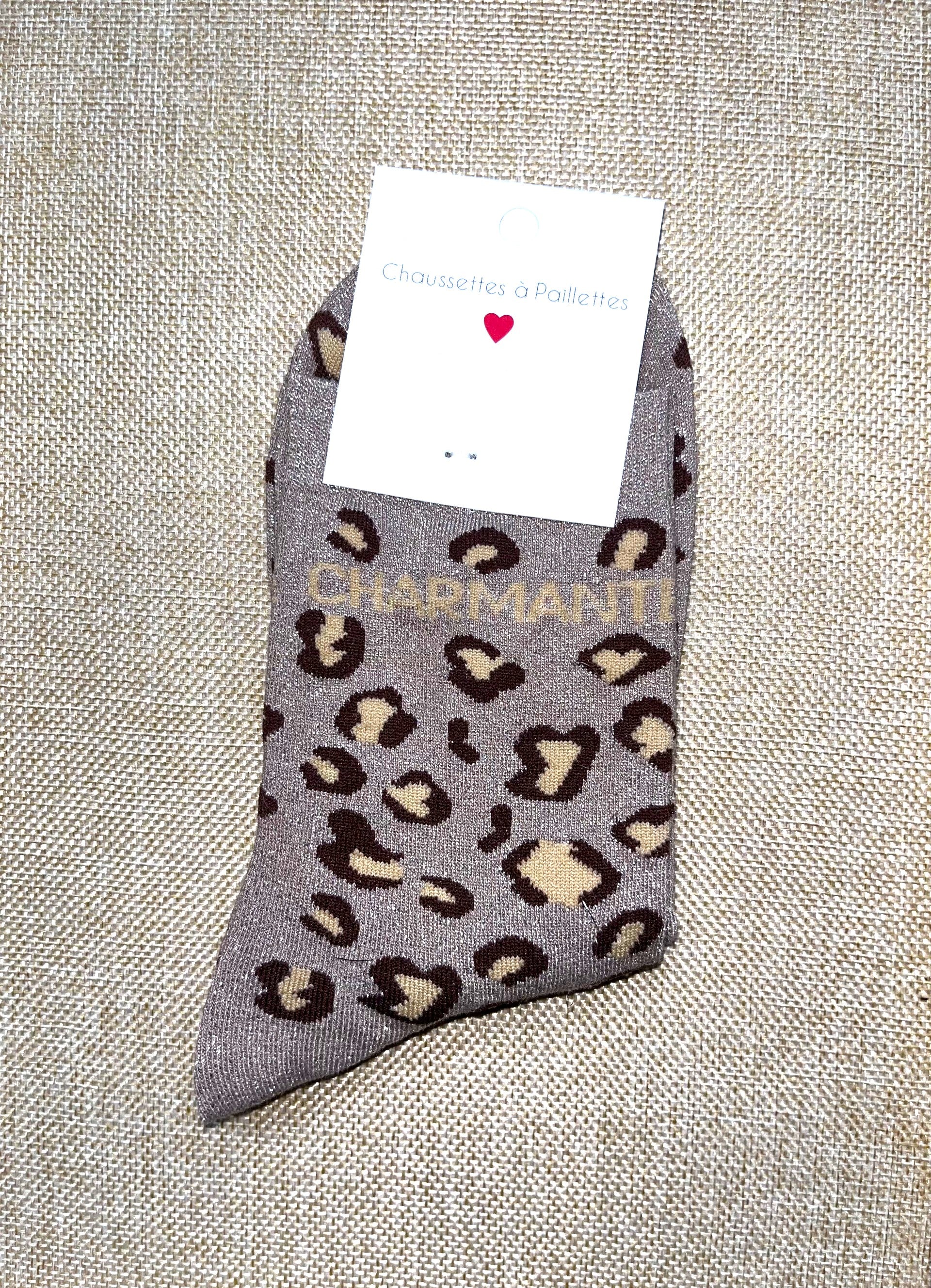 Chaussettes à paillettes colorées - Neuves