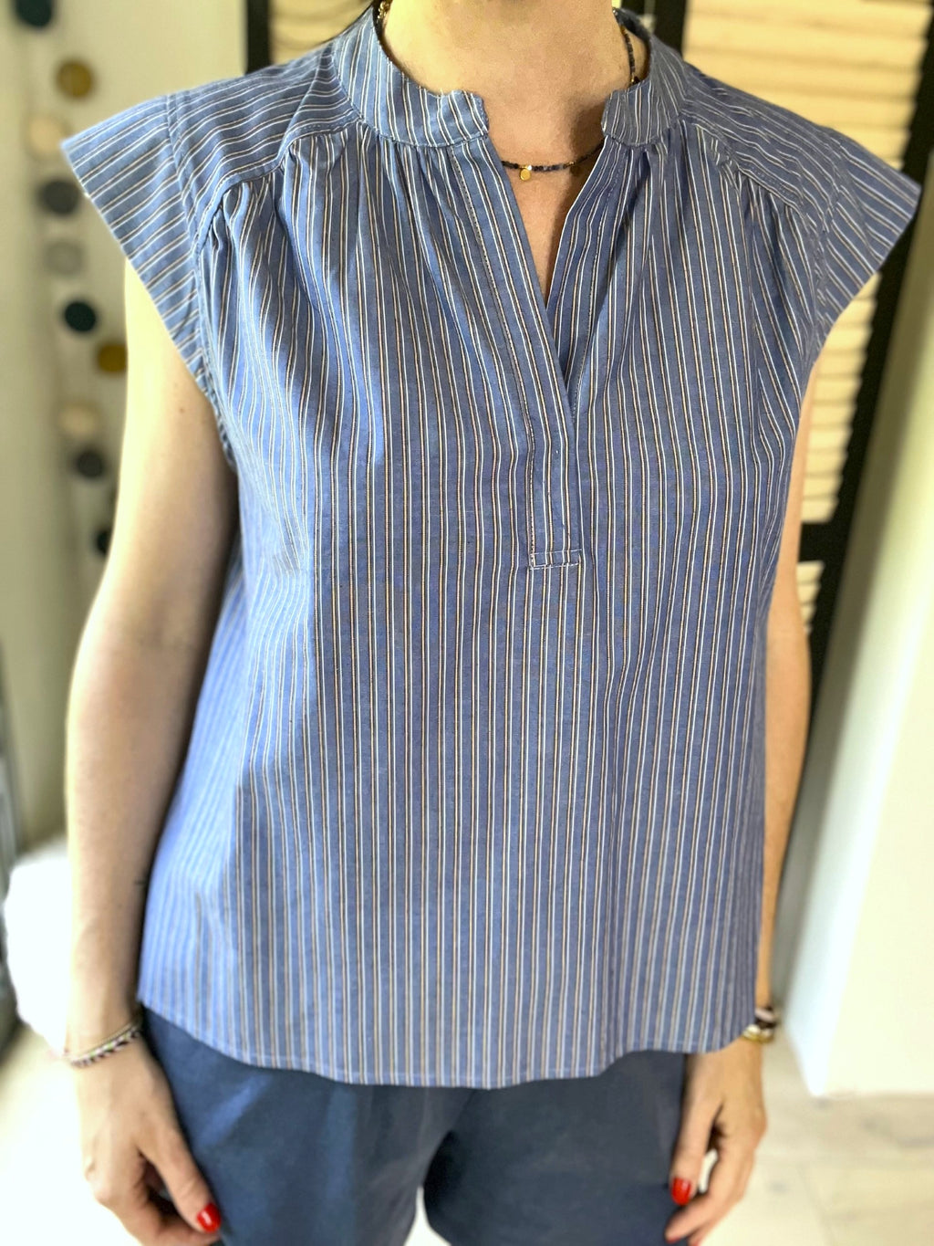 Top rayé bleu THE KORNER - Neuf