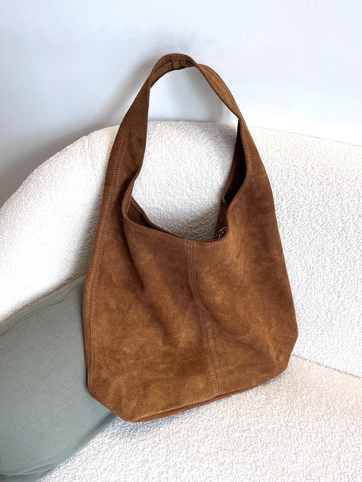 Sac besace femme en croûte de cuir - 5 coloris – Neuf