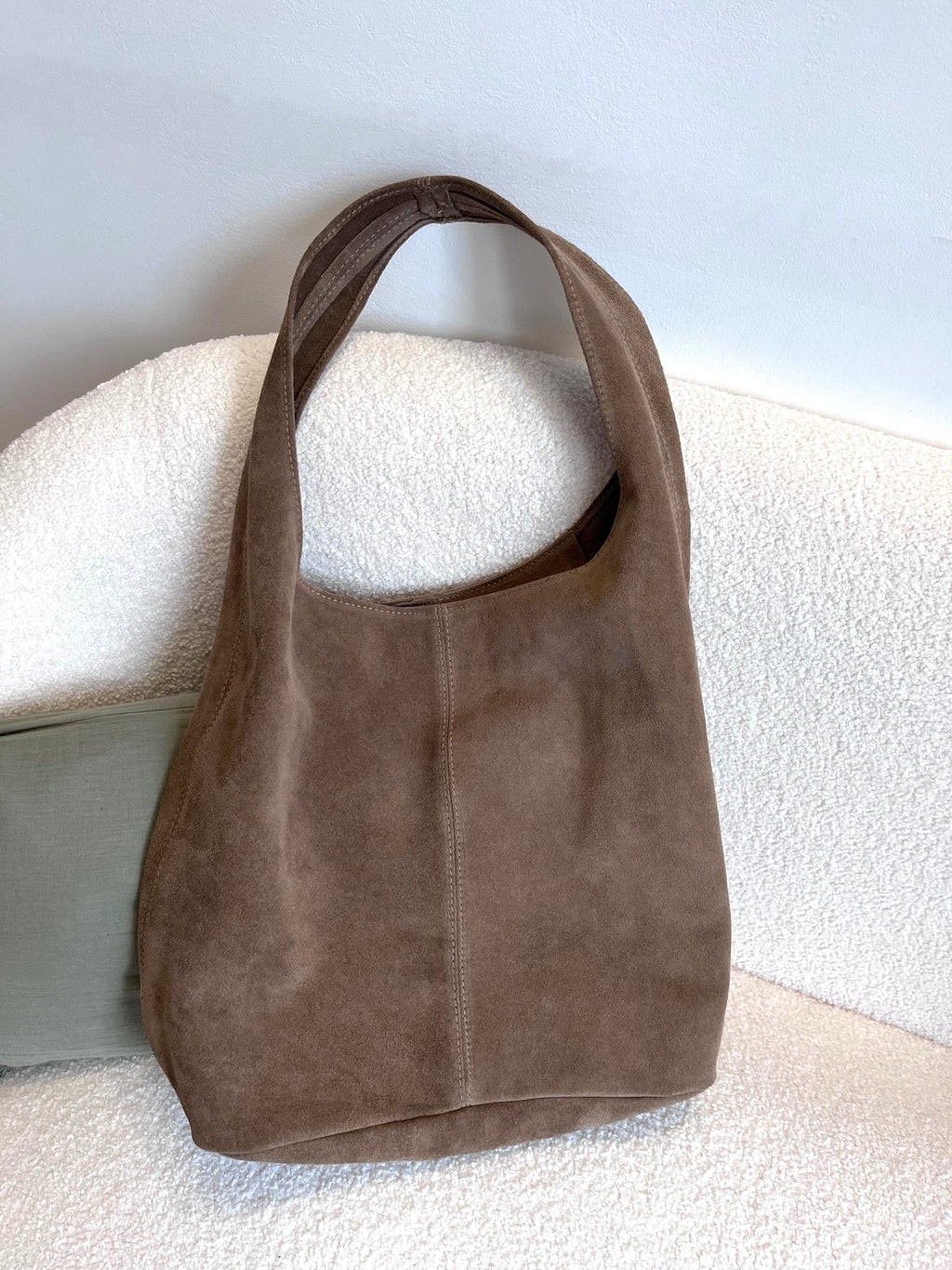 Sac besace femme en croûte de cuir - 4 coloris – Neuf