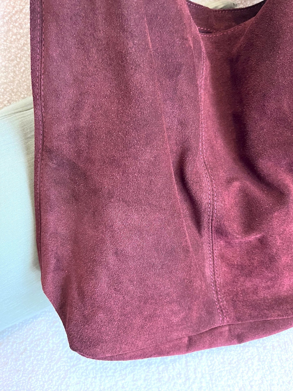Sac besace femme en croûte de cuir - 4 coloris – Neuf