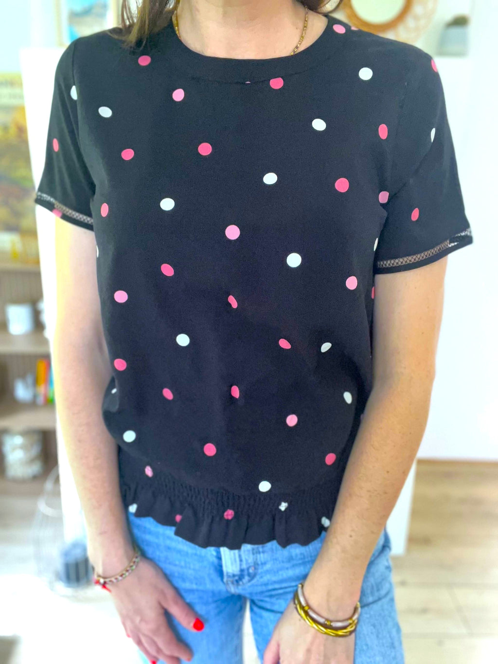 Blouse à pois - taille S - GRACE & MILA - Seconde main