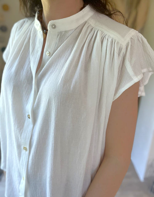 Blouse boutonnée légère blanche THE KORNER - Neuve