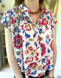 Blouse fluide et fleurie boutonnée THE KORNER - Neuve