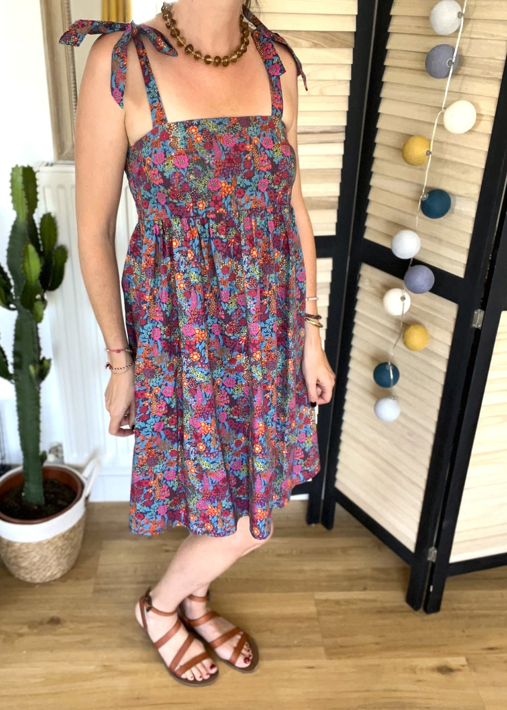 Robe courte fleurie Garance - Neuve