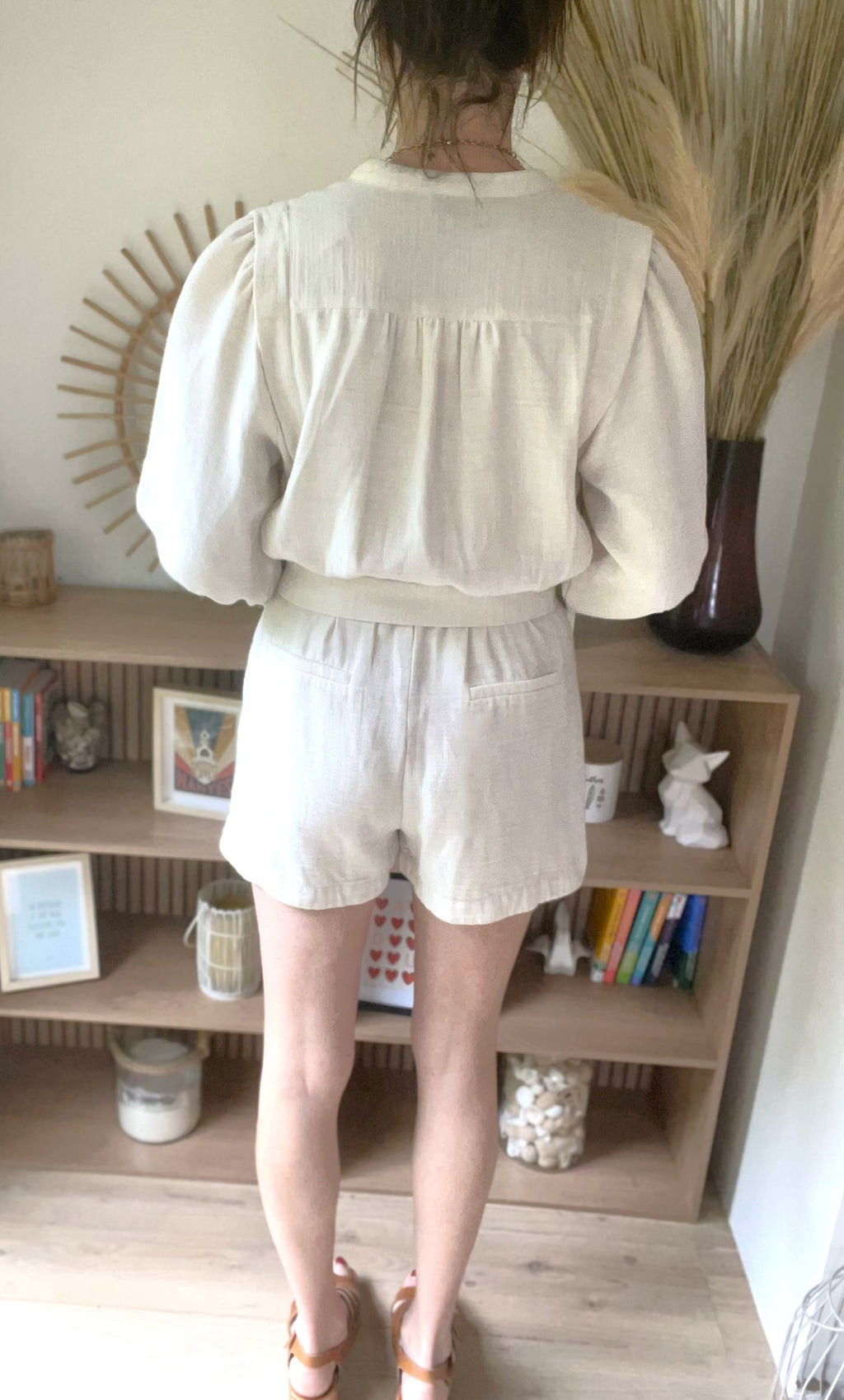 Combishort en coton écru - taille M - FRNCH - Seconde main