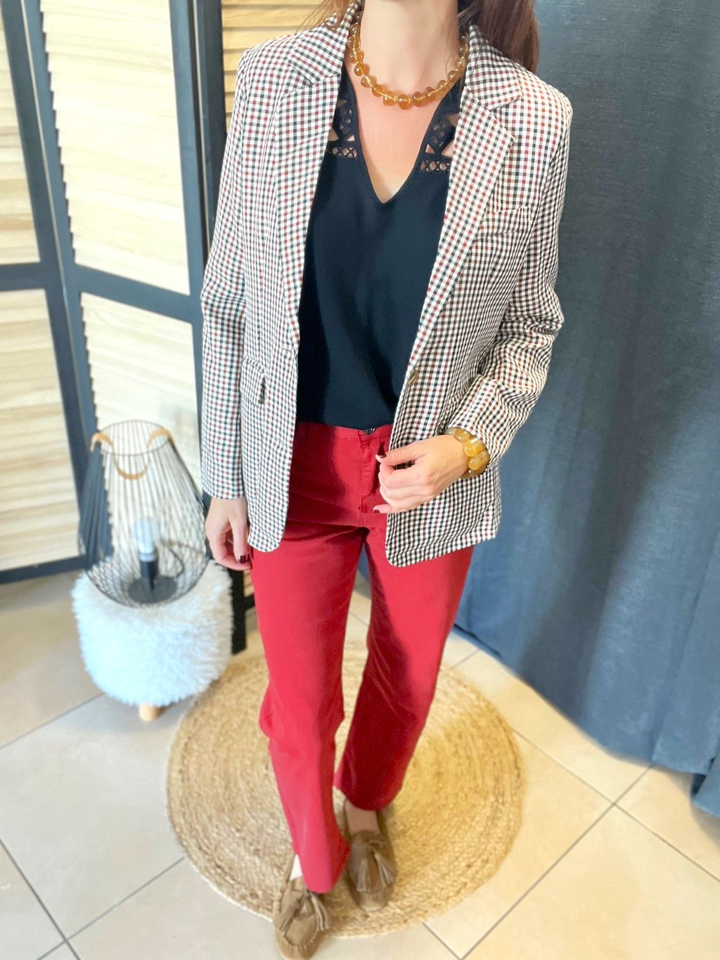 Blazer vichy Coline - Neuf