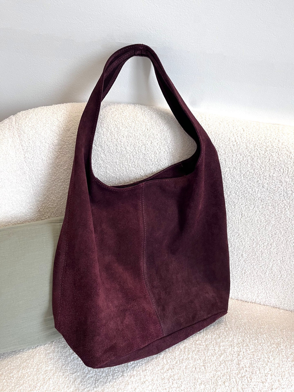 Sac besace femme en croûte de cuir - 4 coloris – Neuf