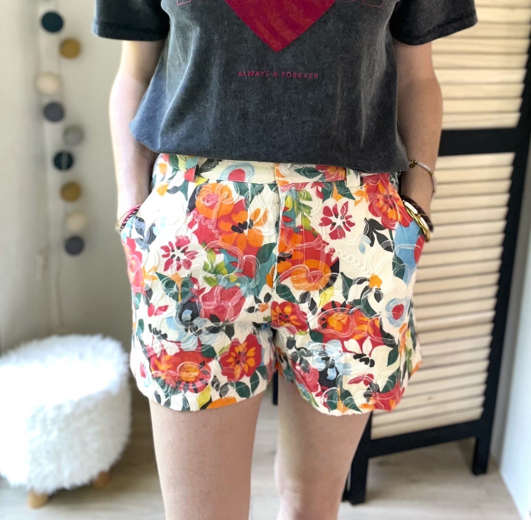 Short fleuri THE KORNER - Neuf