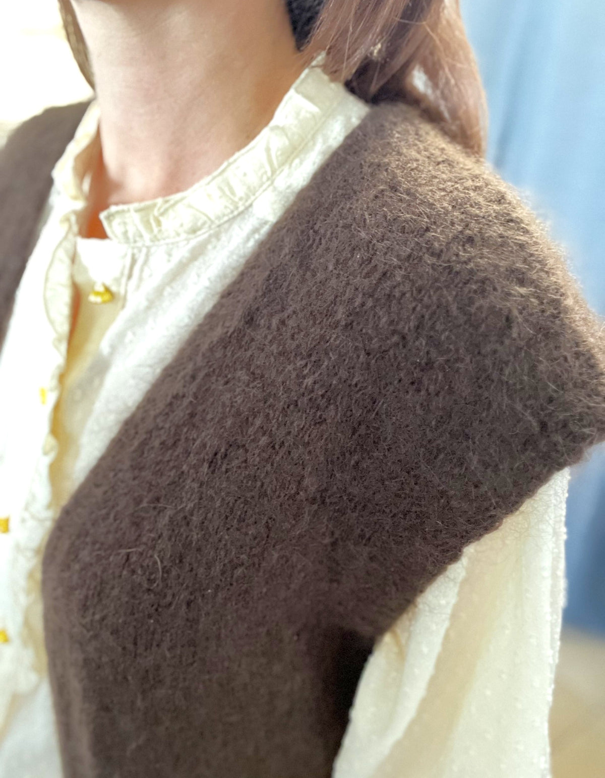 Gilet sans manche chocolat YCOO – Seconde main