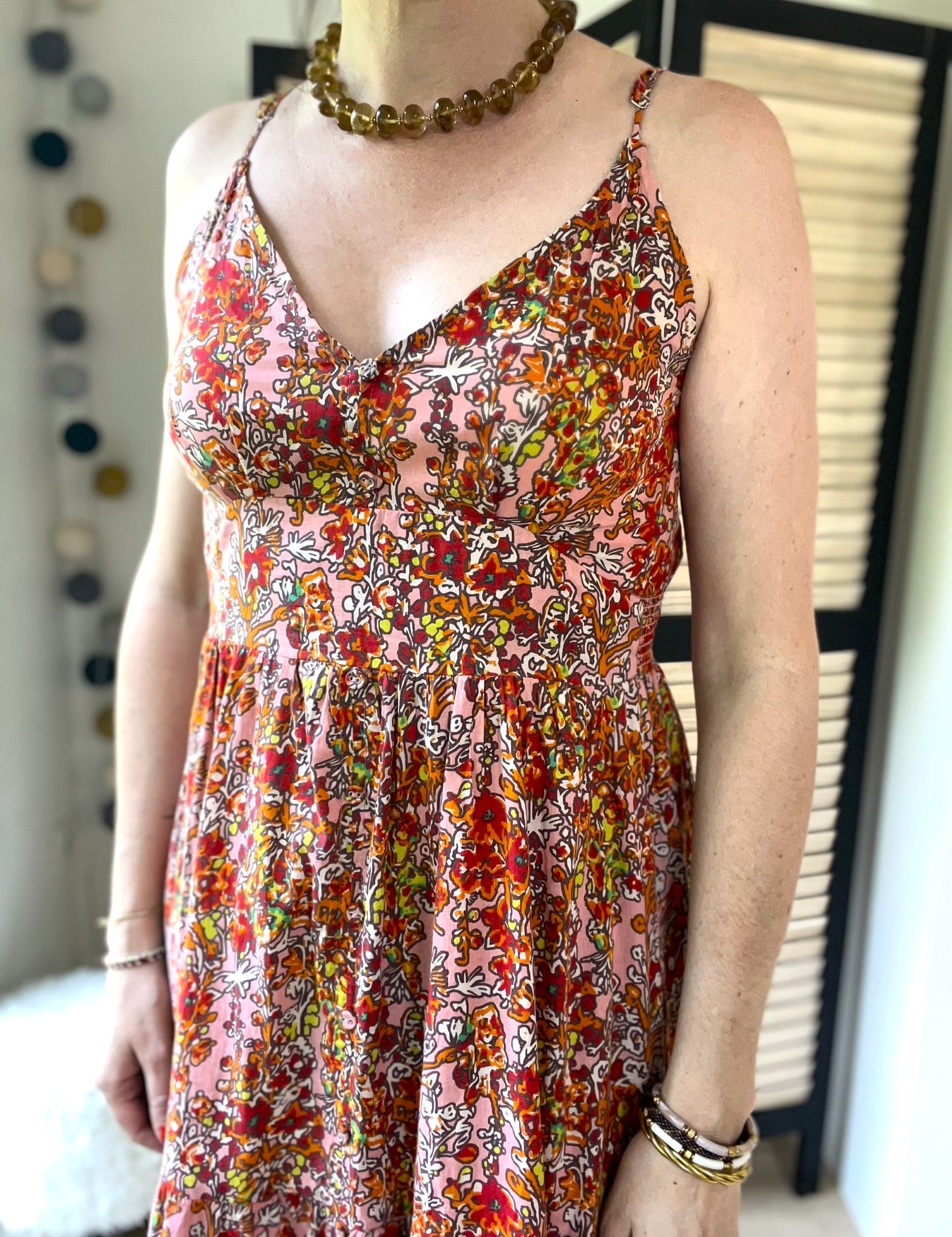 Robe longue fleurie - taille S - AN'GE - Seconde main