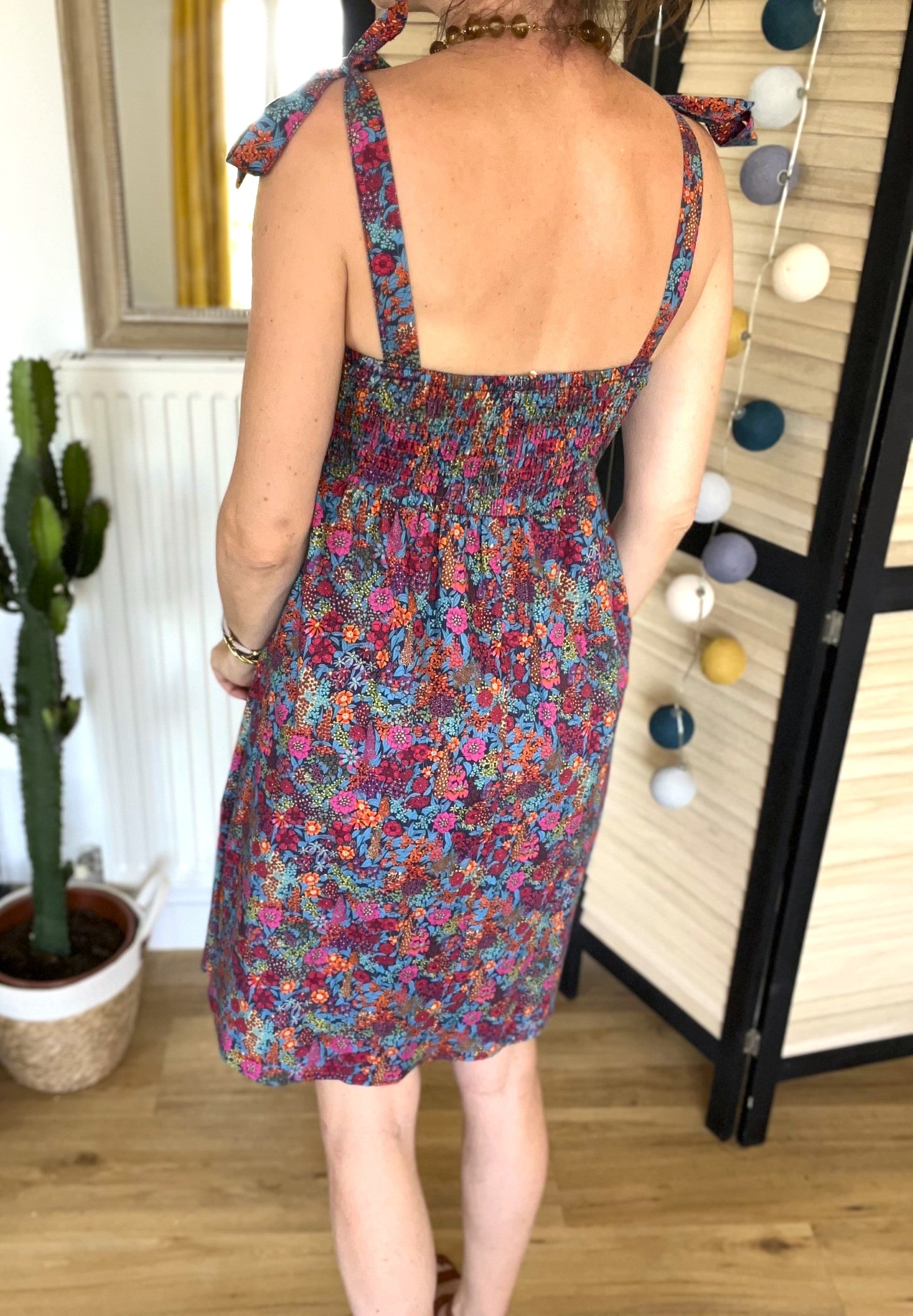 Robe courte fleurie Garance - Neuve