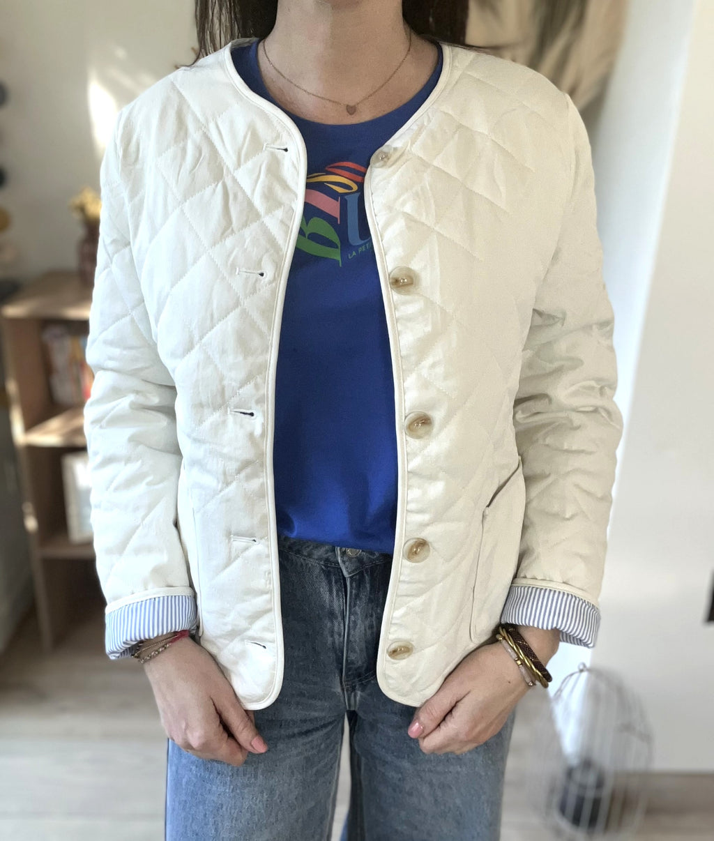 T-shirt manches courtes bleu LA PETITE ETOILE taille 1 – Seconde main