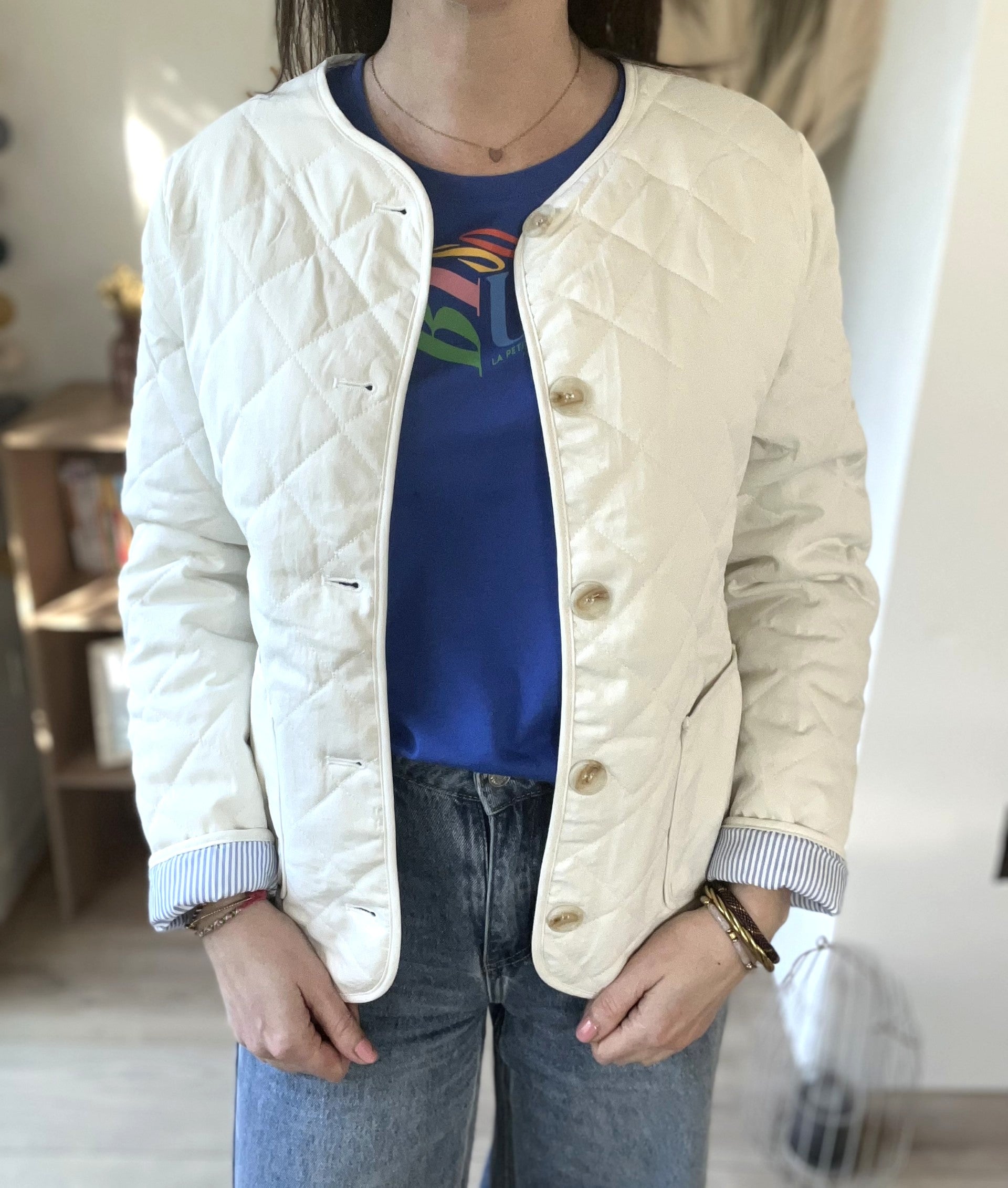 T-shirt manches courtes bleu LA PETITE ETOILE taille 1 – Seconde main