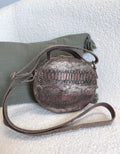 Sac rond en cuir effet python PIECES – Seconde main