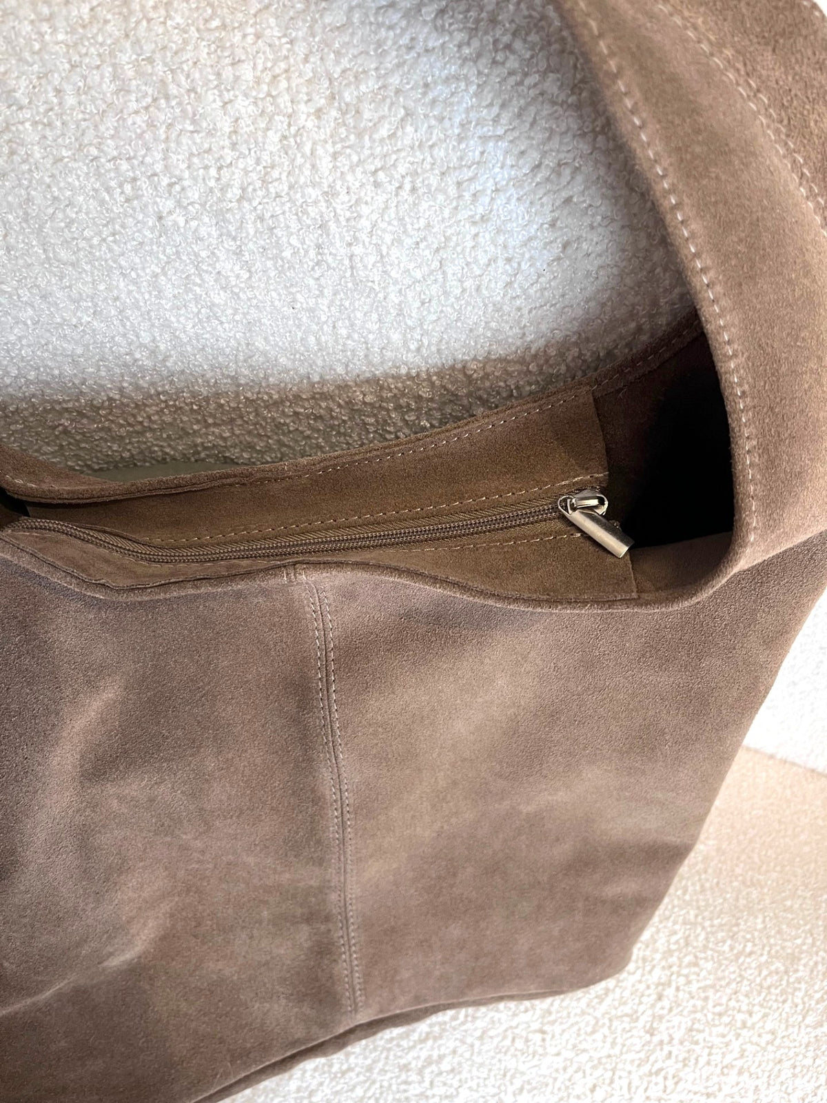 Sac besace femme en croûte de cuir - 4 coloris – Neuf