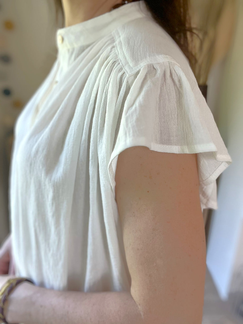 Blouse boutonnée légère blanche THE KORNER - Neuve