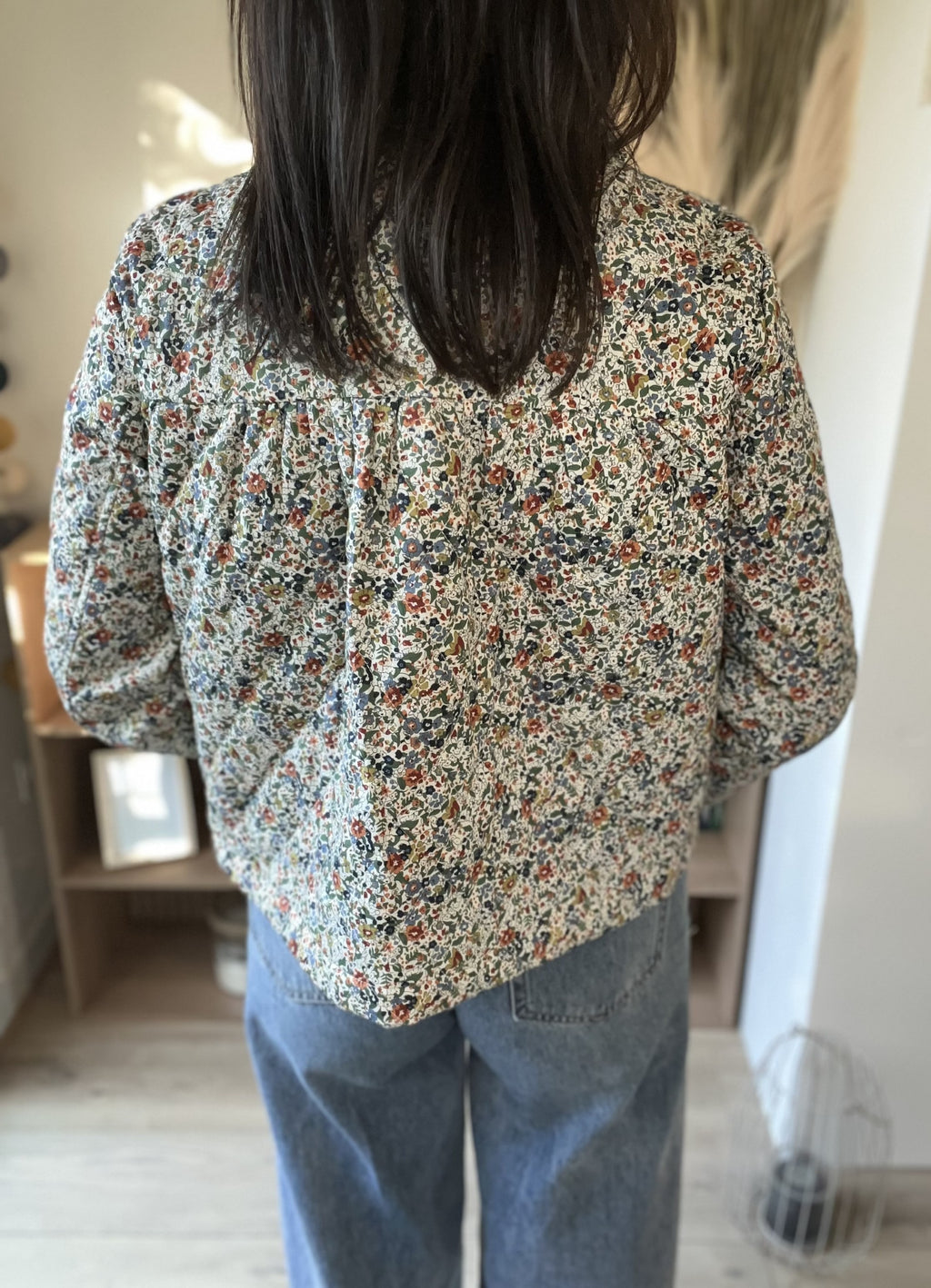 Veste matelassée légère fleurie Hortense – Neuve