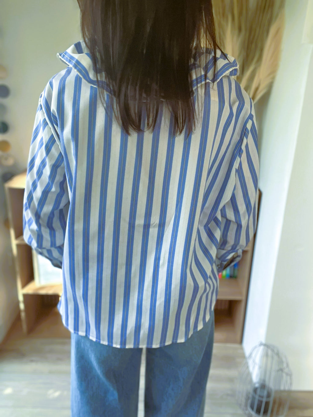 Blouse rayée col arlequin Sophie - Neuve