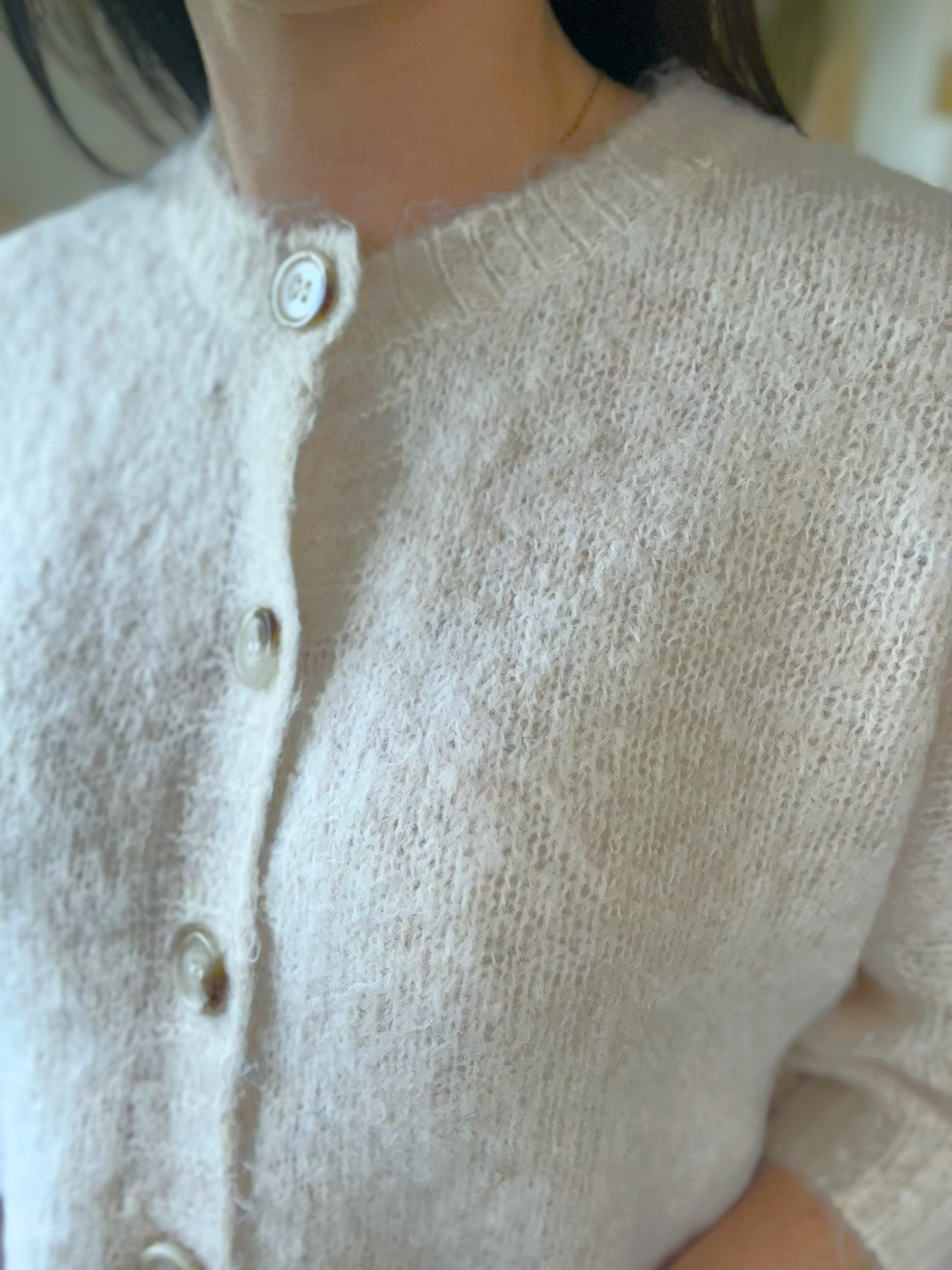 Cardigan manches 3/4 écru Juliette - Neuf