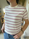 T-shirt manches courtes rayé Fanny - Neuf