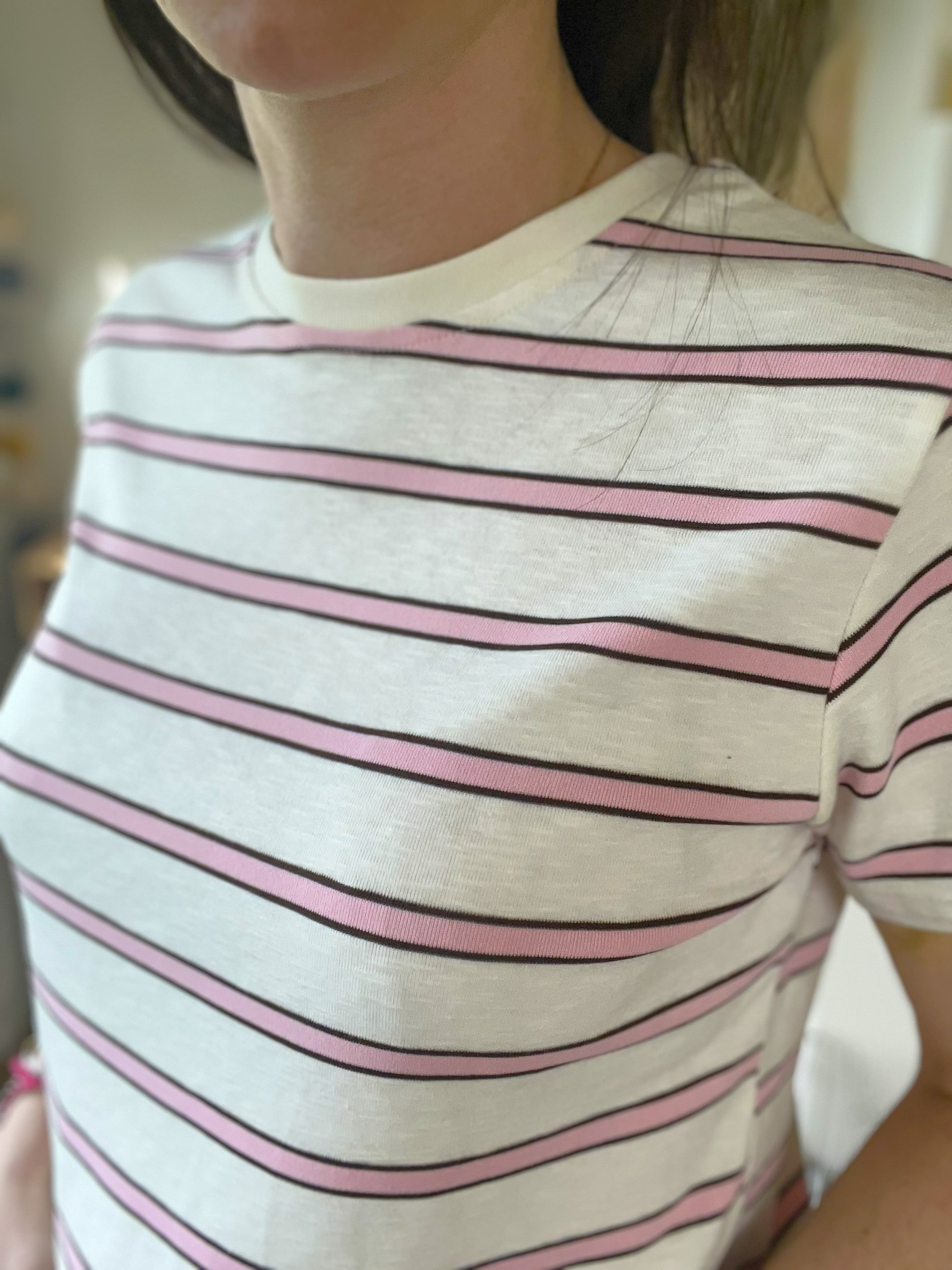 T-shirt manches courtes rayé Fanny - Neuf
