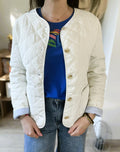 Veste matelassée écru Carla - Neuve