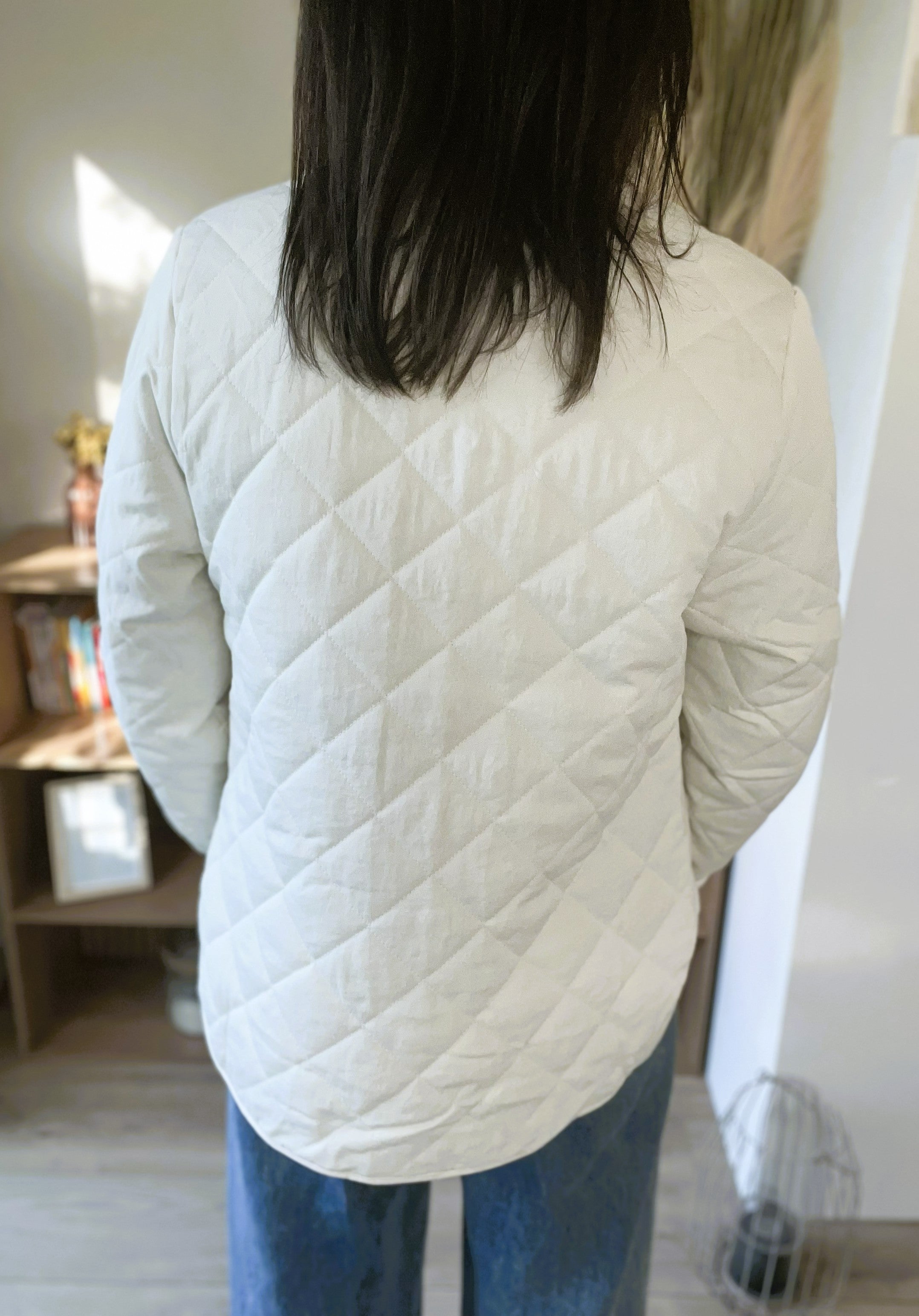 Veste matelassée écru Carla - Neuve