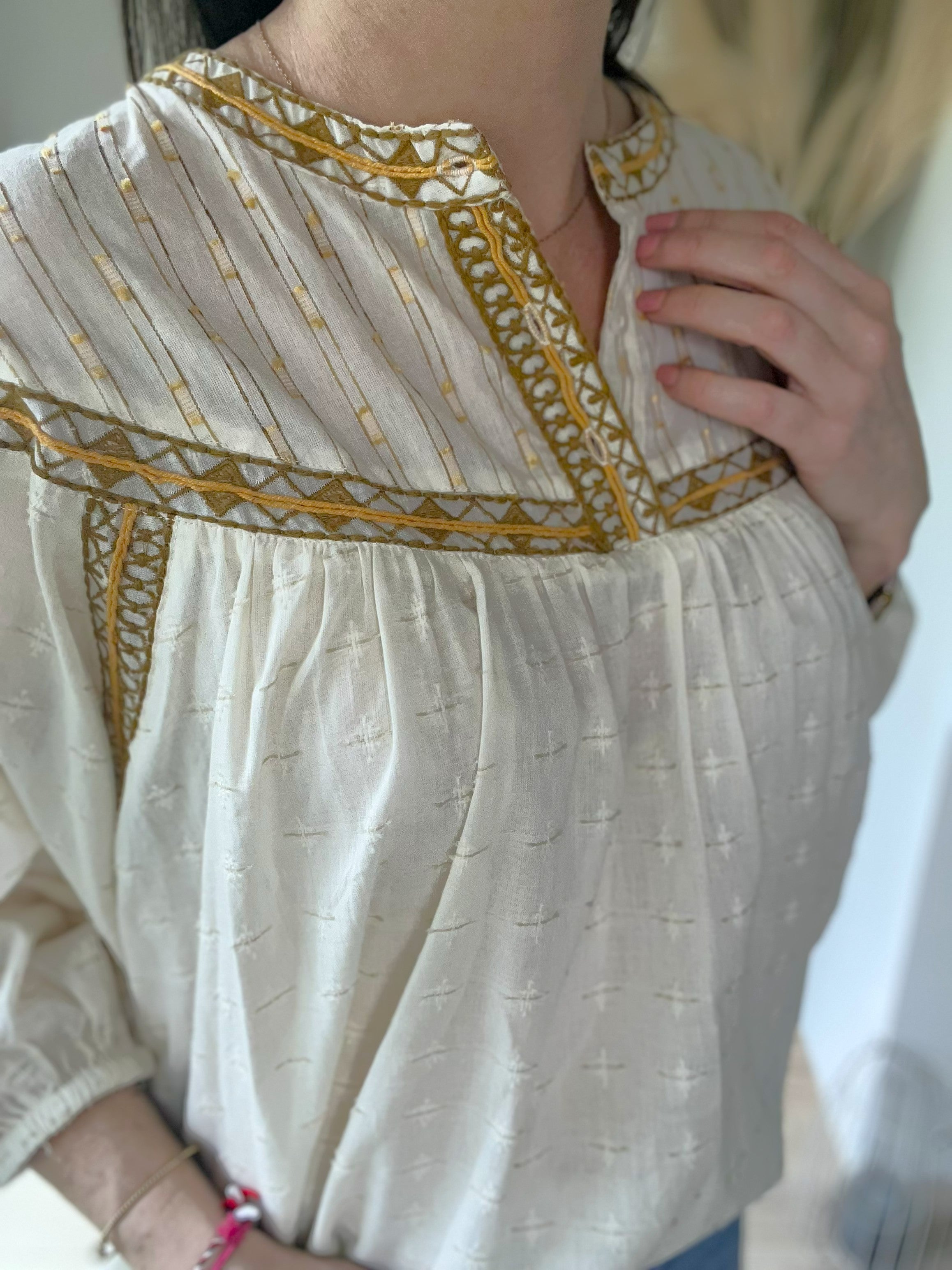 Blouse légère écru AN'GE - Seconde main