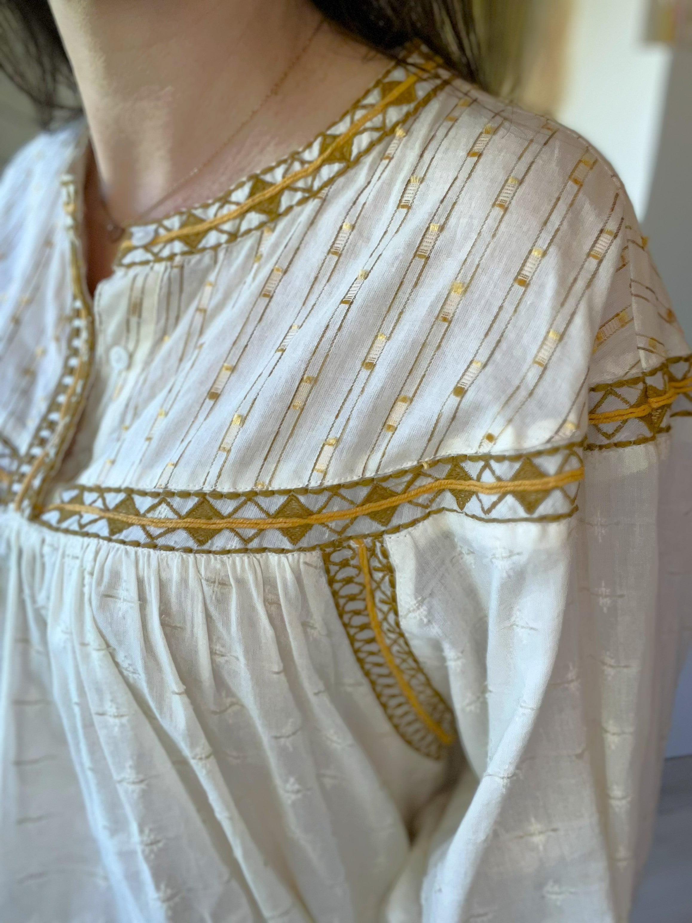 Blouse légère écru AN'GE - Seconde main