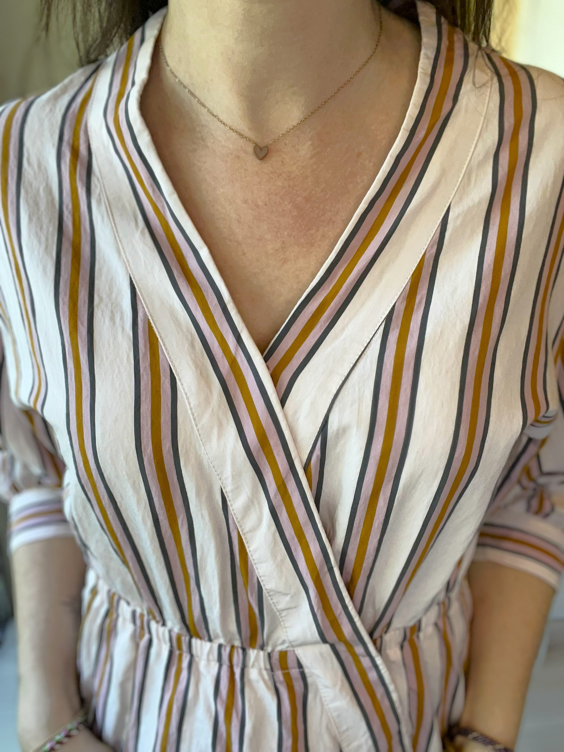 Blouse rayée rose camel et ecru BA&SH taille 1 - Seconde main