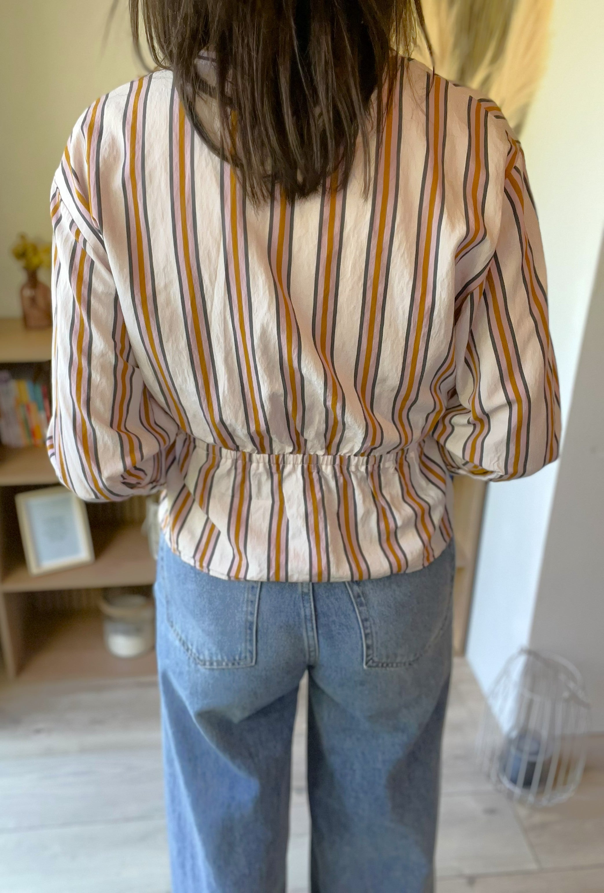 Blouse rayée rose camel et ecru BA&SH taille 1 - Seconde main