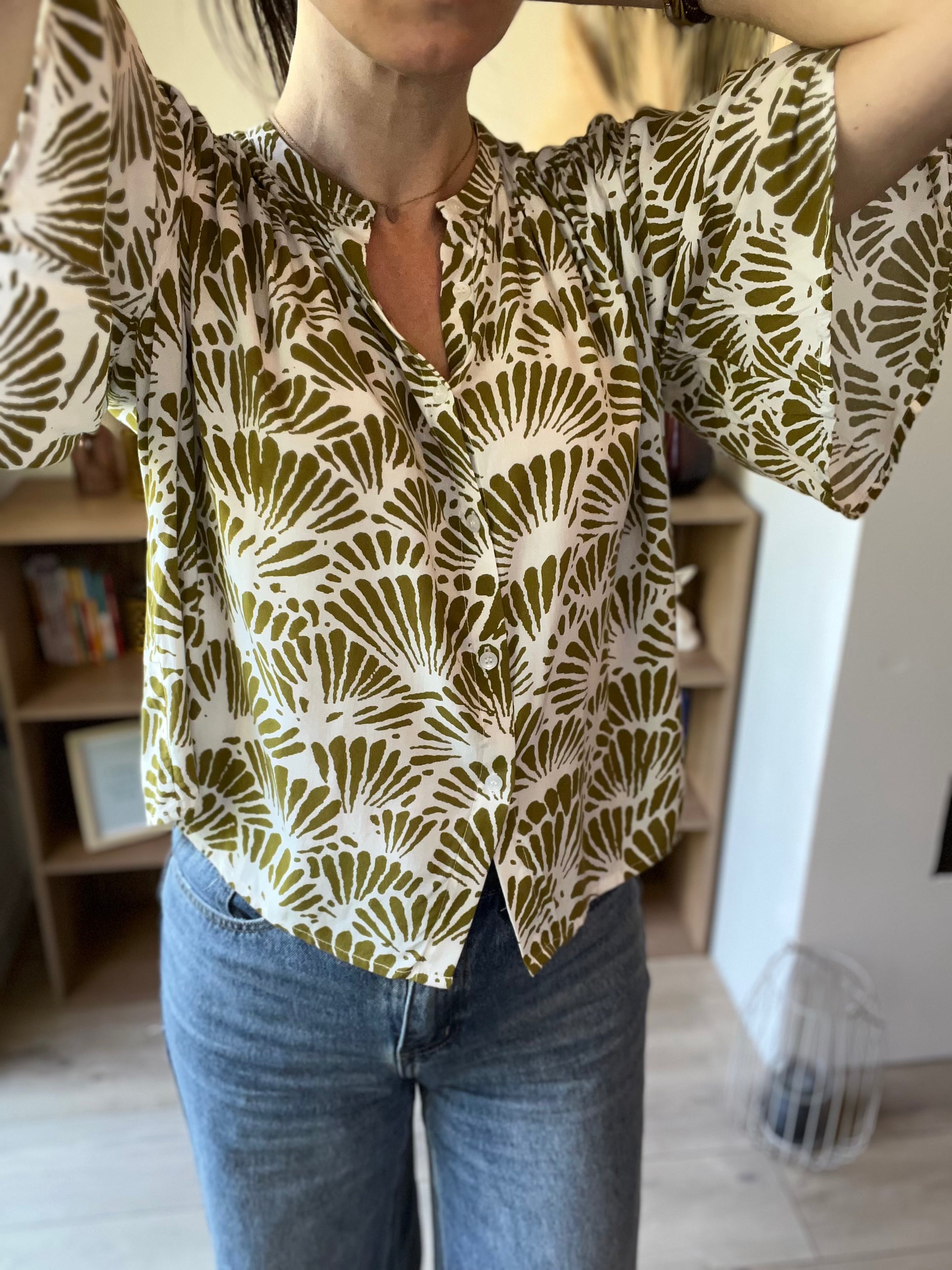 Blouse manches courtes SEE U SOON taille 0 - Seconde main