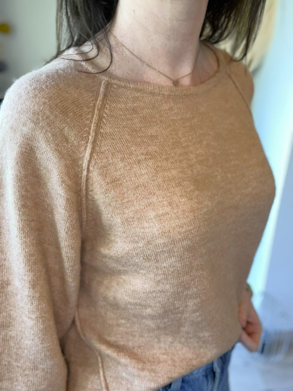 Pull manches 3/4 camel GRACE & MILA - Seconde main