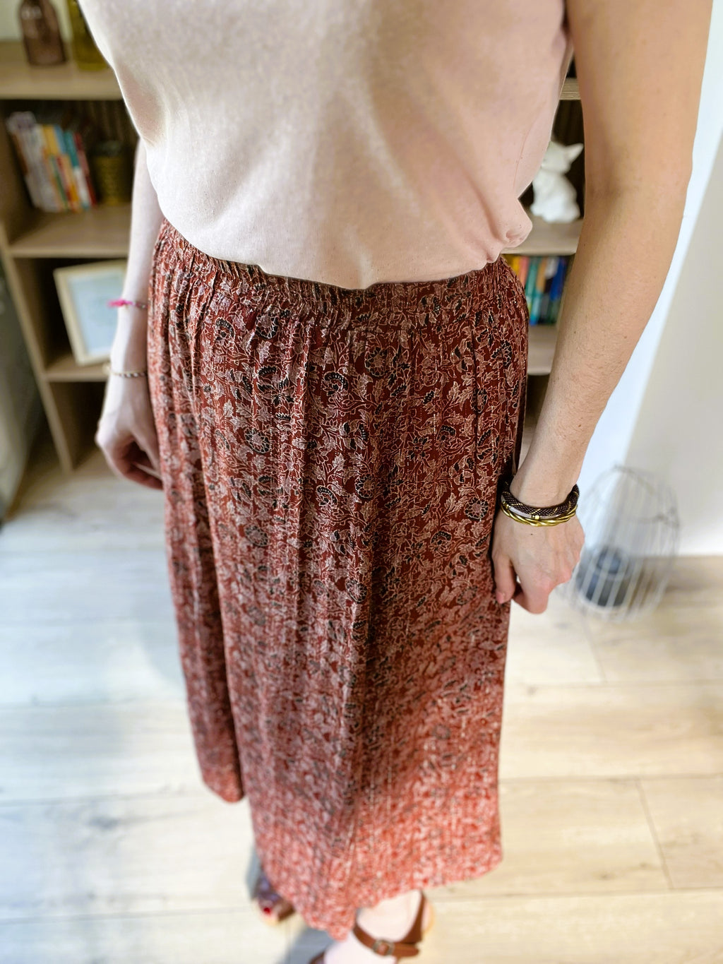 Jupe mi-longue GRACE & MILA taille M - Seconde main