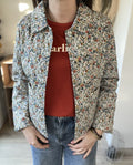 Veste matelassée légère fleurie Hortense – Neuve