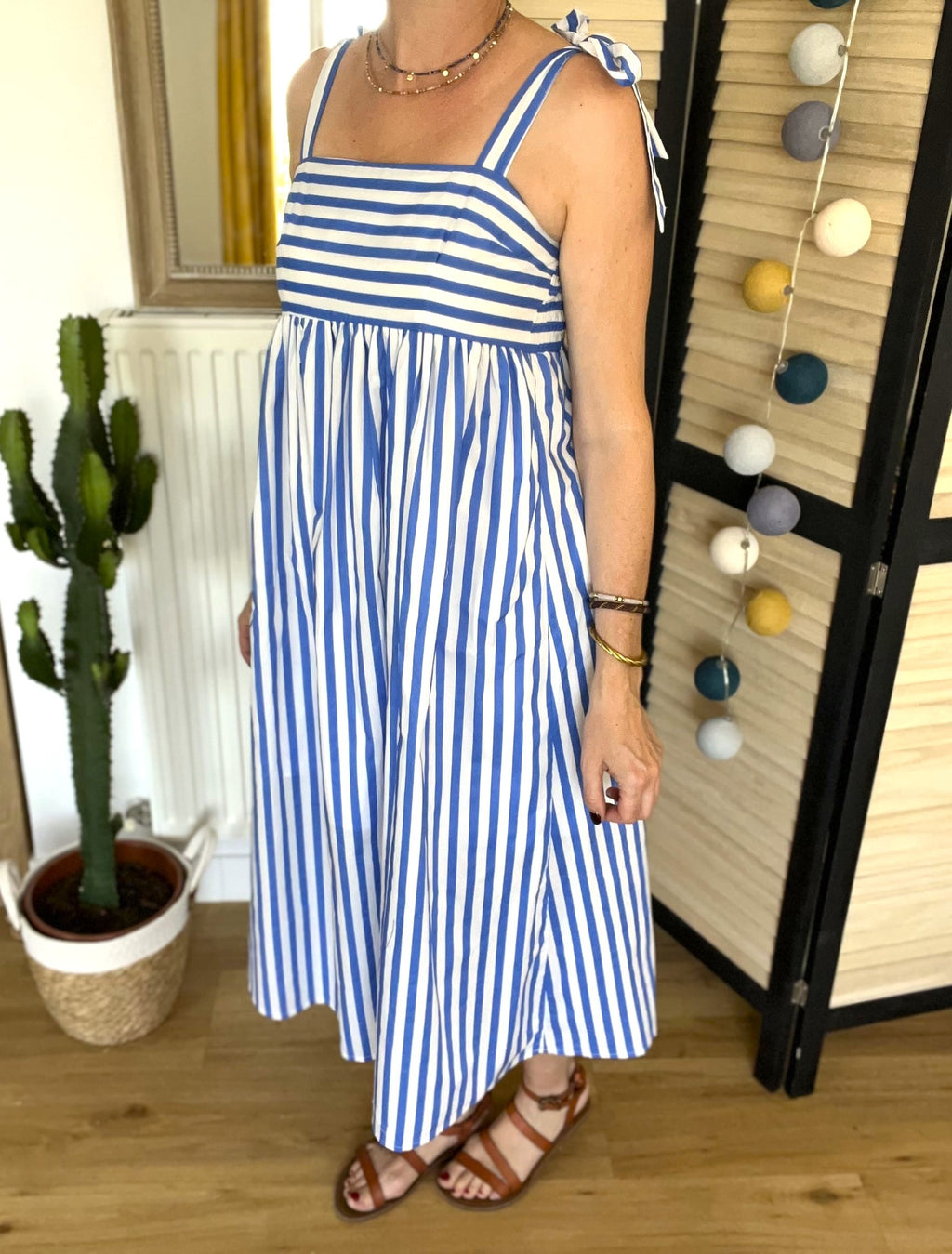 Robe rayée bleu et blanc Joséphine - Neuve