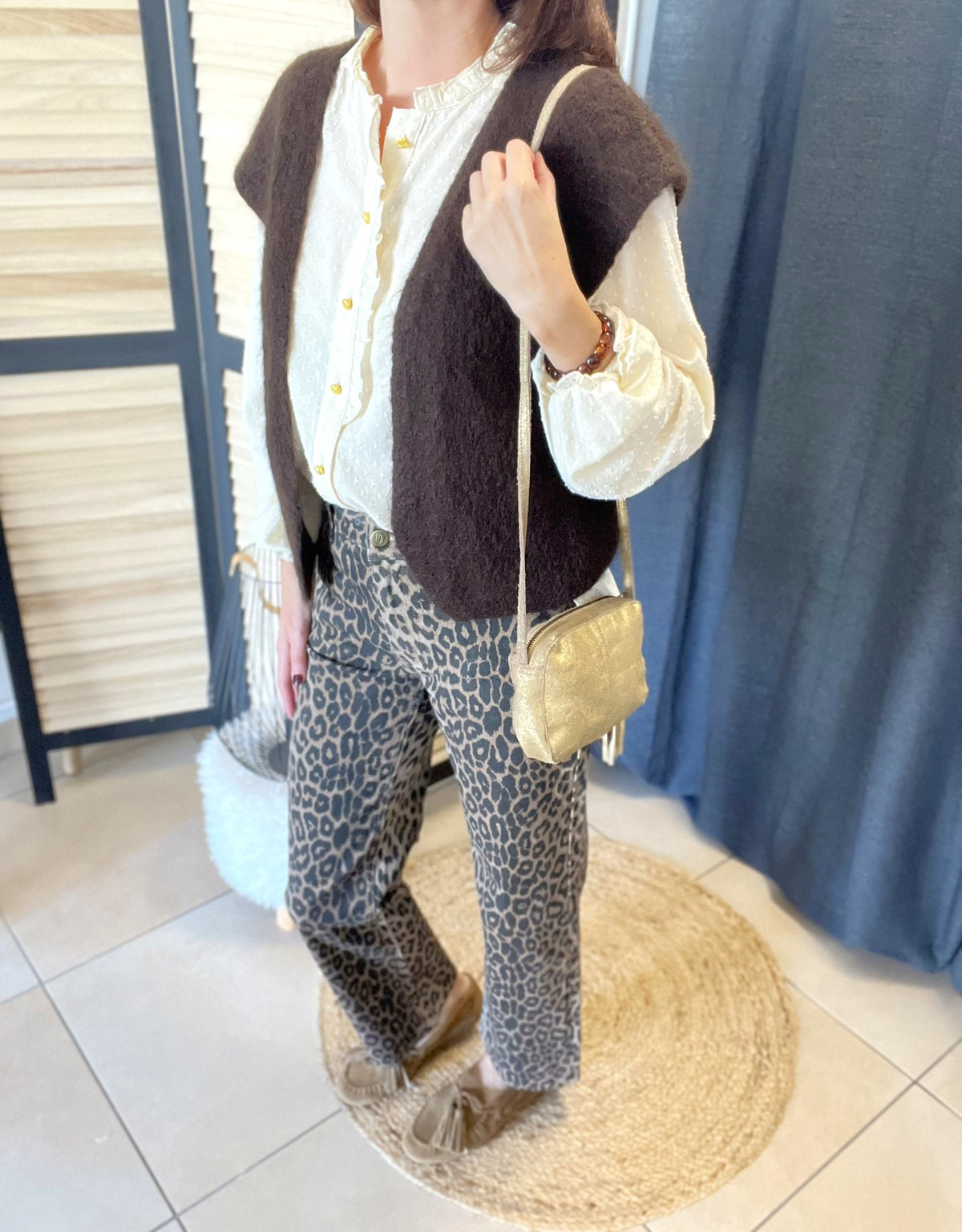 Gilet sans manche chocolat YCOO – Seconde main