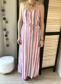 Robe longue rayée à bretelles - taille S - VERO MODA - Seconde main