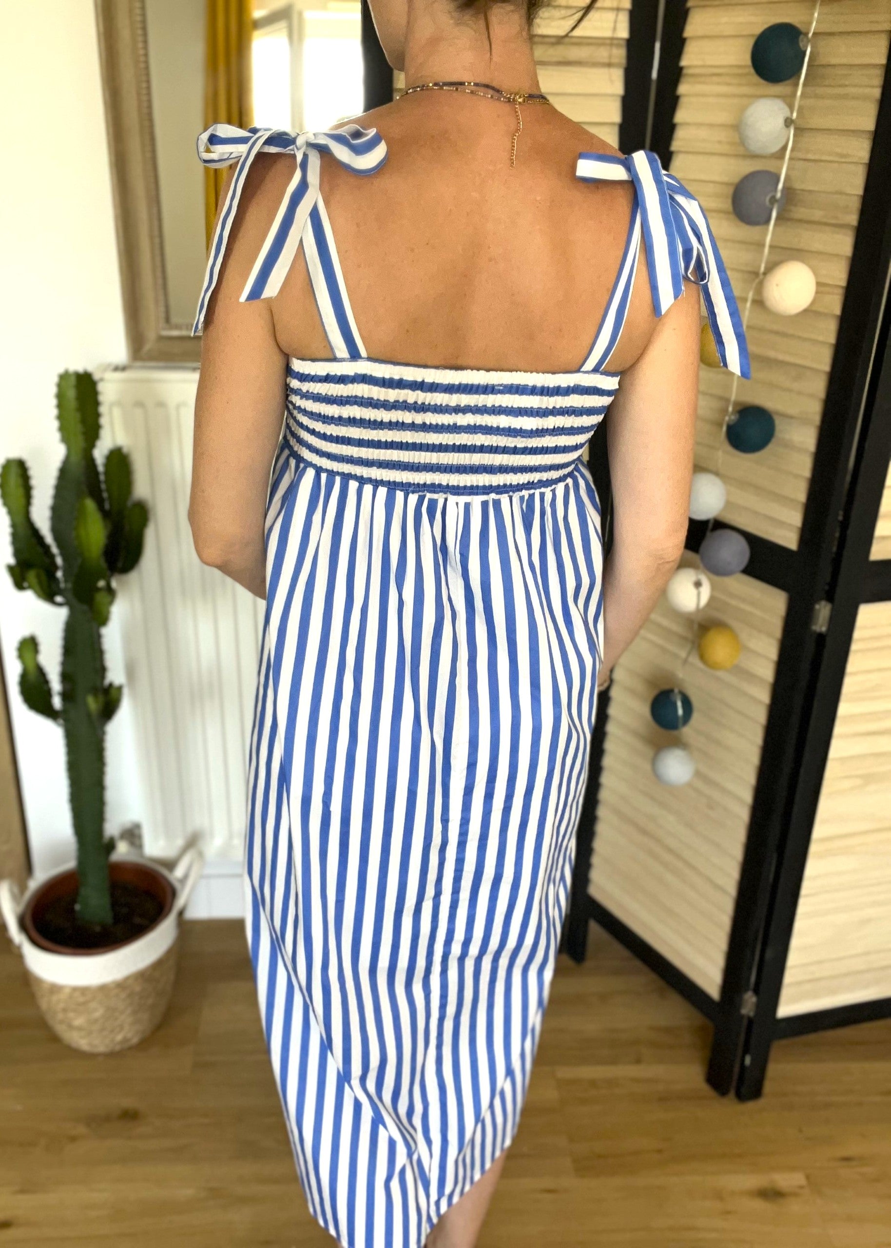 Robe rayée bleu et blanc Joséphine - Neuve
