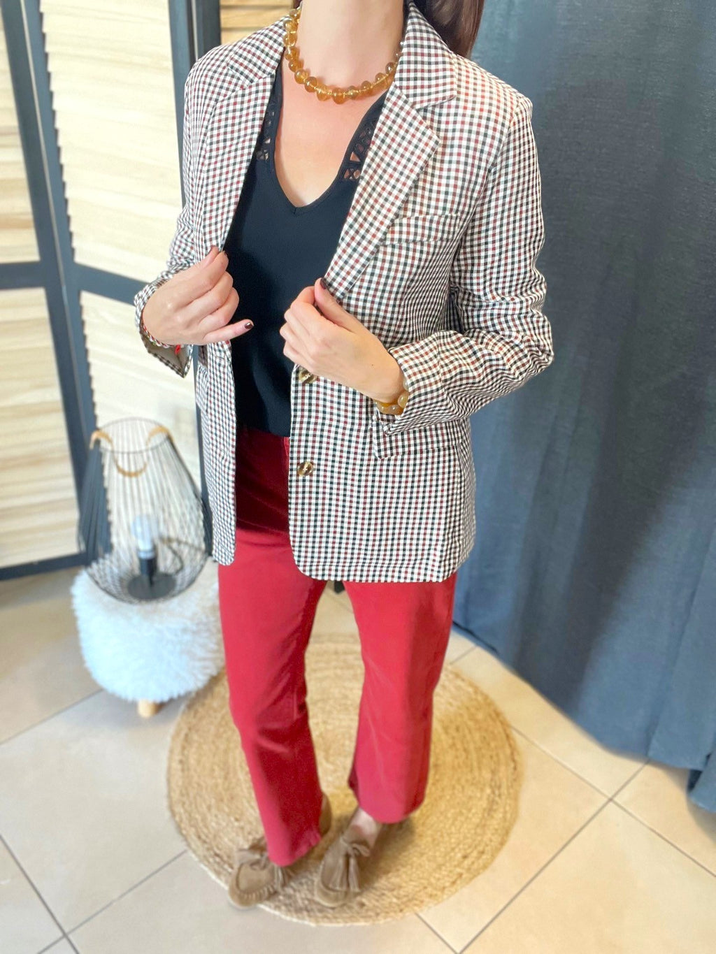 Blazer vichy Coline - Neuf