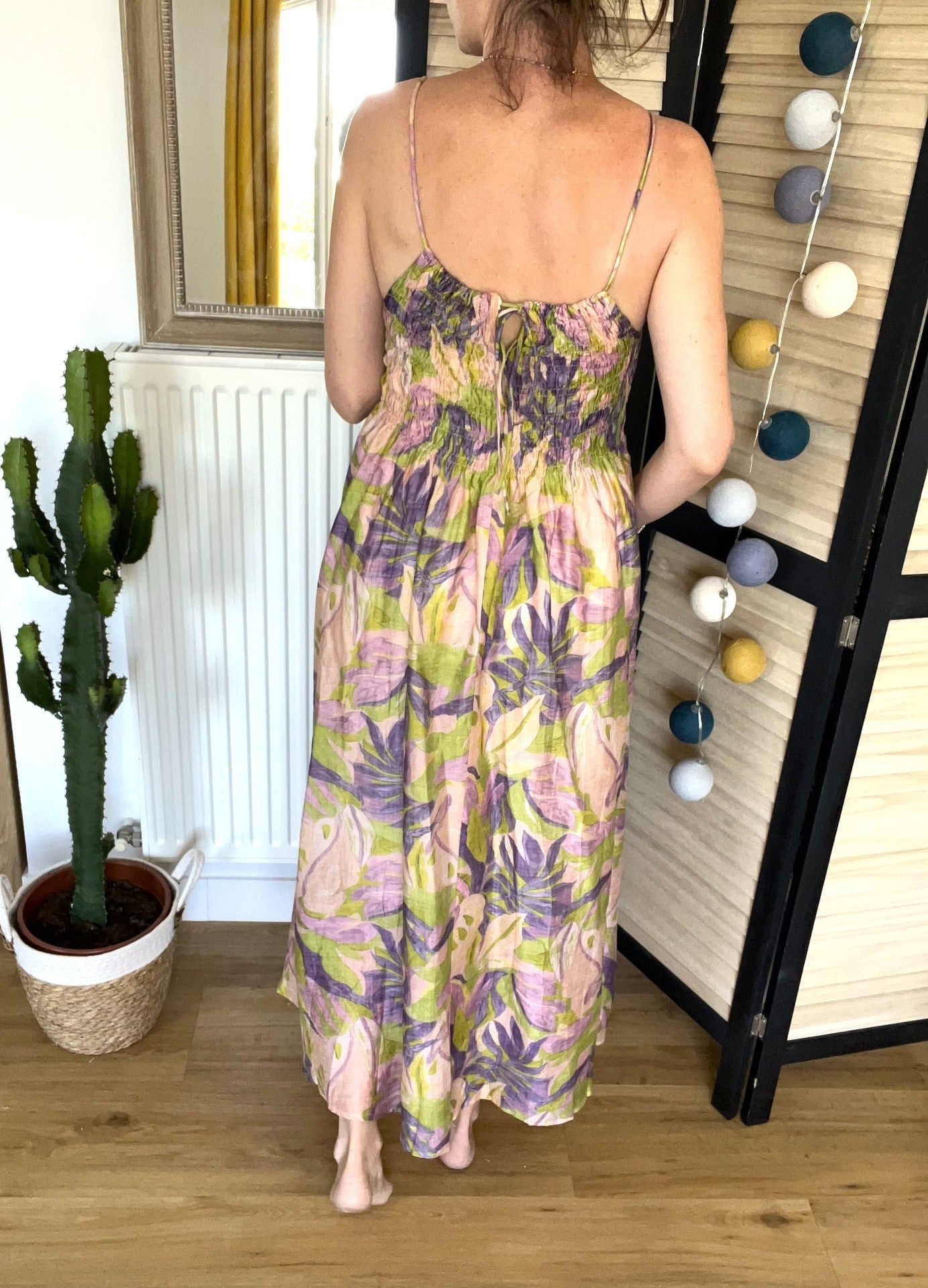 Robe longue imprimée fluide THE KORNER - Neuve
