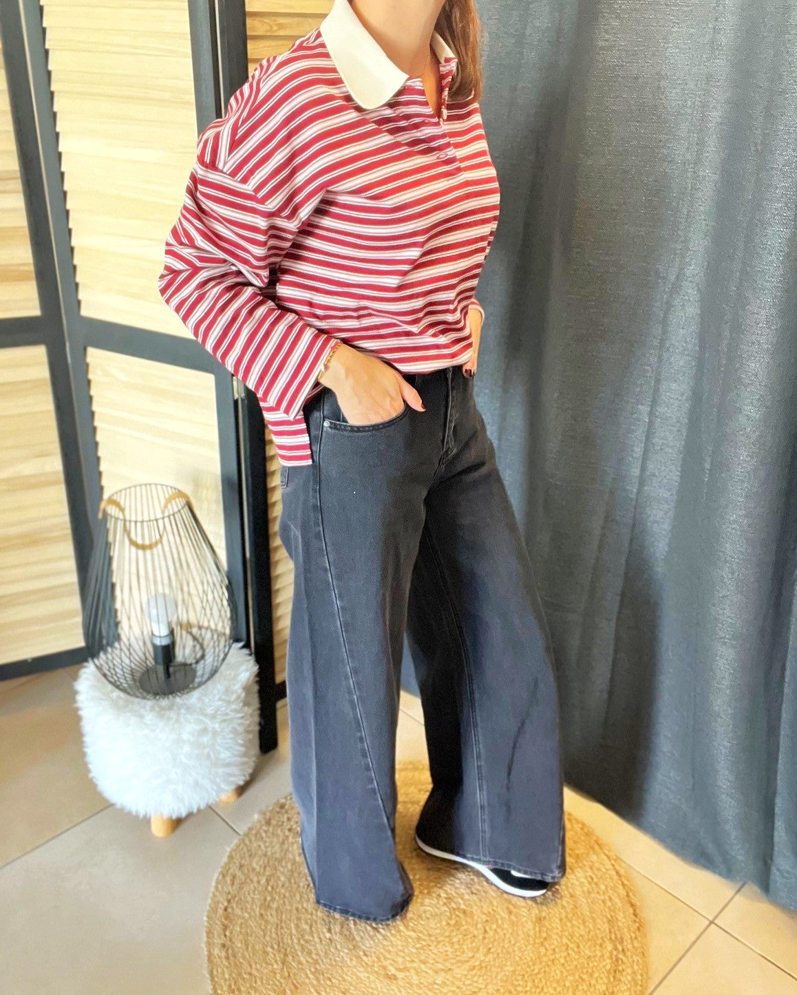 Jean palazzo Barnes gris ORAIJE – Neuf