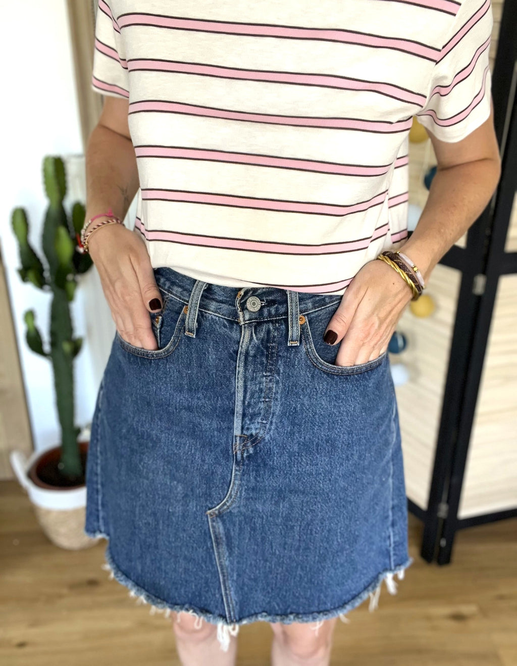 Jupe en jean taille 28 - LEVI'S - Seconde main