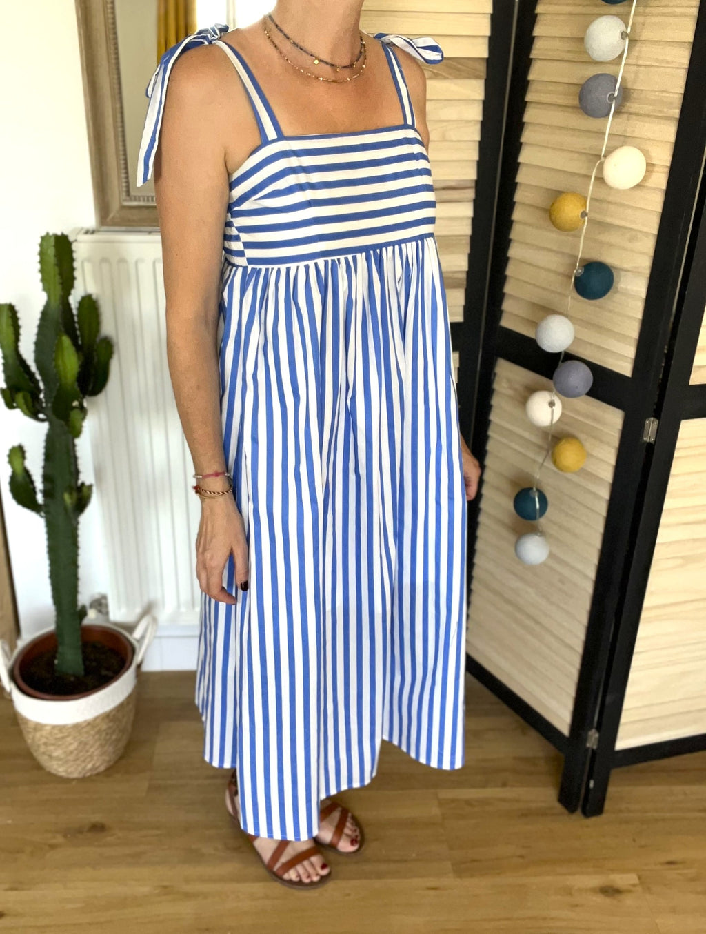 Robe rayée bleu et blanc Joséphine - Neuve