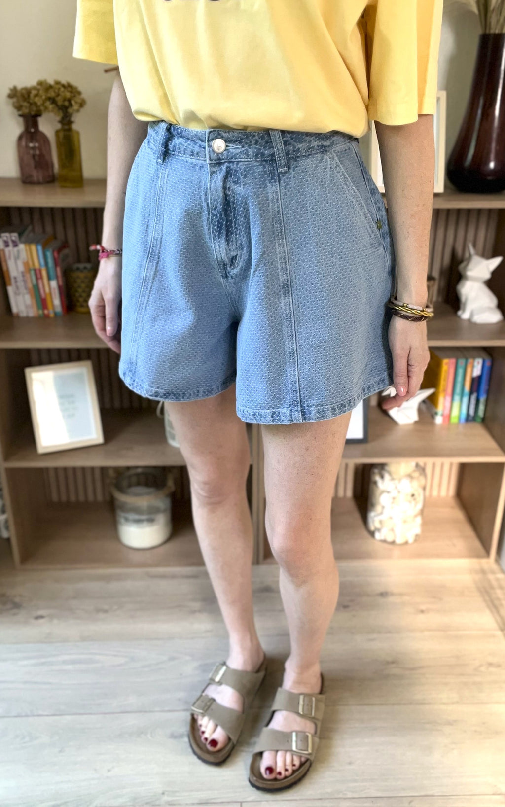 Short en jean femme paper bag bleu FRNCH – Neuf